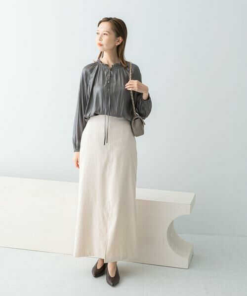 URBAN RESEARCH ROSSO / アーバンリサーチ ロッソ スカート | ピーチタッチストレートスカート | 詳細1