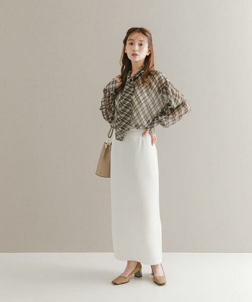 URBAN RESEARCH ROSSO / アーバンリサーチ ロッソ スカート | ビンテージダブルサテンストレートスカート | 詳細3