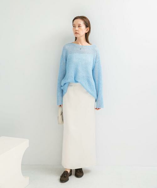 URBAN RESEARCH ROSSO / アーバンリサーチ ロッソ スカート | ビンテージダブルサテンストレートスカート | 詳細5