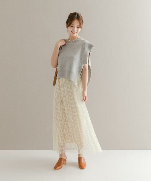 URBAN RESEARCH ROSSO / アーバンリサーチ ロッソ スカート | 2WAYレイヤードレーススカート | 詳細6