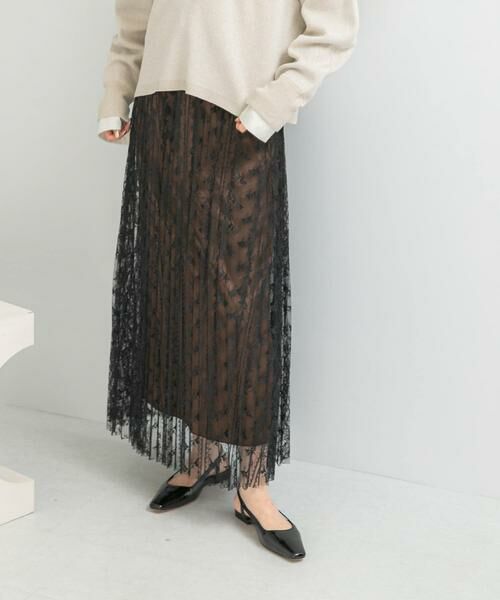URBAN RESEARCH ROSSO / アーバンリサーチ ロッソ スカート | 2WAYレイヤードレーススカート | 詳細23
