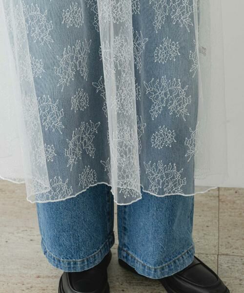 URBAN RESEARCH ROSSO / アーバンリサーチ ロッソ スカート | F by ROSSO　チュールレースレイヤードスカート | 詳細3