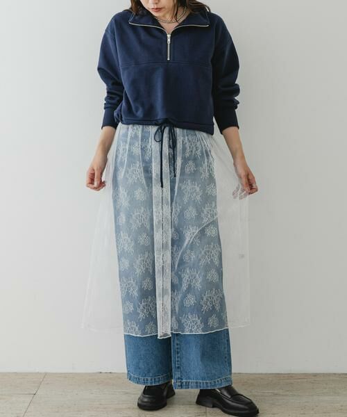 URBAN RESEARCH ROSSO / アーバンリサーチ ロッソ スカート | F by ROSSO　チュールレースレイヤードスカート | 詳細5