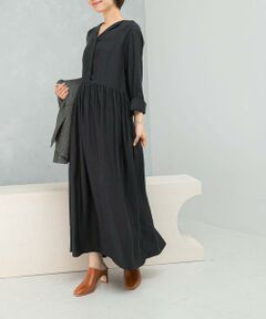 URBAN RESEARCH ROSSO / アーバンリサーチ ロッソ ワンピース | キュプラ混フィブリルギャザーワンピース