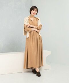 URBAN RESEARCH ROSSO / アーバンリサーチ ロッソ ワンピース | キュプラ混フィブリルギャザーワンピース