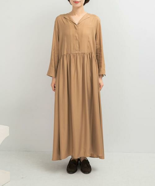 URBAN RESEARCH ROSSO / アーバンリサーチ ロッソ ワンピース | キュプラ混フィブリルギャザーワンピース | 詳細14