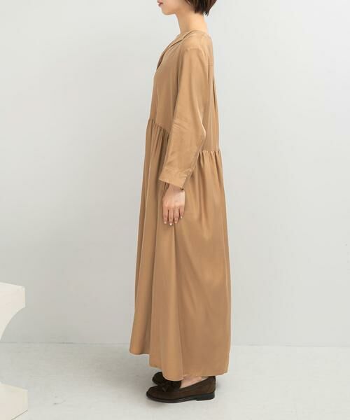 URBAN RESEARCH ROSSO / アーバンリサーチ ロッソ ワンピース | キュプラ混フィブリルギャザーワンピース | 詳細15