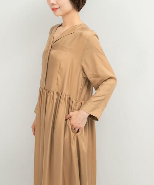 URBAN RESEARCH ROSSO / アーバンリサーチ ロッソ ワンピース | キュプラ混フィブリルギャザーワンピース | 詳細17