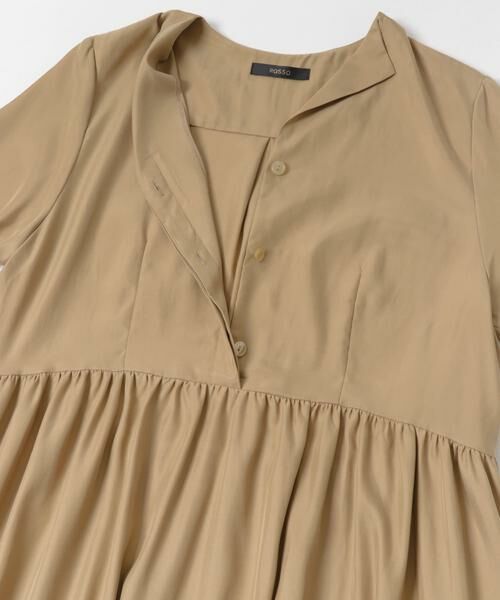 URBAN RESEARCH ROSSO / アーバンリサーチ ロッソ ワンピース | キュプラ混フィブリルギャザーワンピース | 詳細19