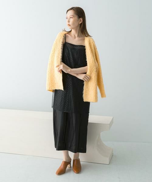 URBAN RESEARCH ROSSO / アーバンリサーチ ロッソ ワンピース | シアー×ラインストーンレイヤードワンピース | 詳細1