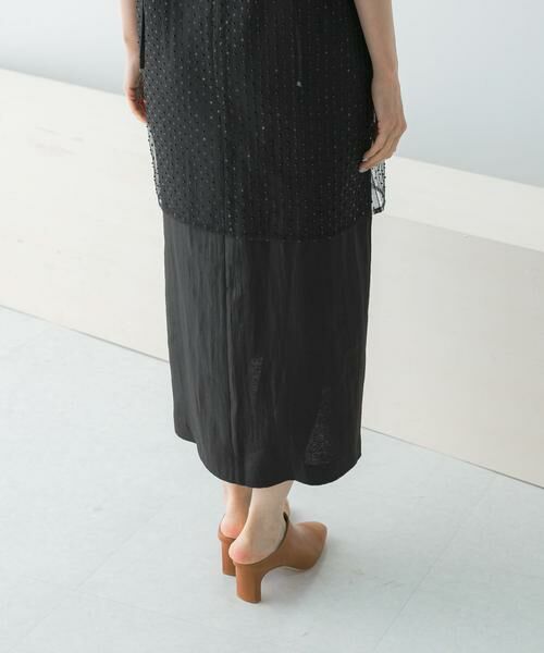 URBAN RESEARCH ROSSO / アーバンリサーチ ロッソ ワンピース | シアー×ラインストーンレイヤードワンピース | 詳細12