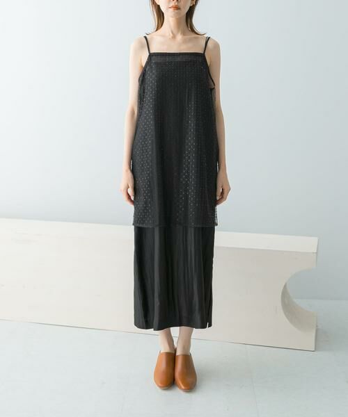 URBAN RESEARCH ROSSO / アーバンリサーチ ロッソ ワンピース | シアー×ラインストーンレイヤードワンピース | 詳細6