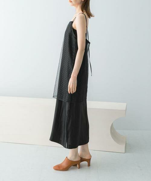 URBAN RESEARCH ROSSO / アーバンリサーチ ロッソ ワンピース | シアー×ラインストーンレイヤードワンピース | 詳細7