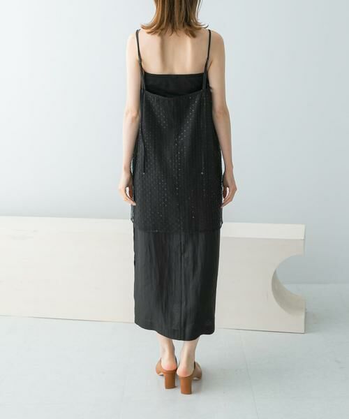 URBAN RESEARCH ROSSO / アーバンリサーチ ロッソ ワンピース | シアー×ラインストーンレイヤードワンピース | 詳細8