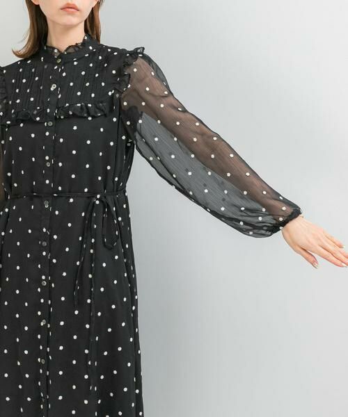 URBAN RESEARCH ROSSO / アーバンリサーチ ロッソ ワンピース | 『WEB限定』フラワー刺繍フリルネックワンピース | 詳細10