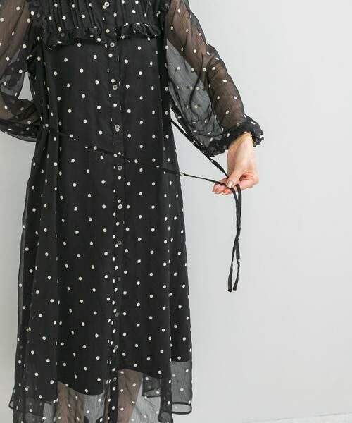 URBAN RESEARCH ROSSO / アーバンリサーチ ロッソ ワンピース | 『WEB限定』フラワー刺繍フリルネックワンピース | 詳細13