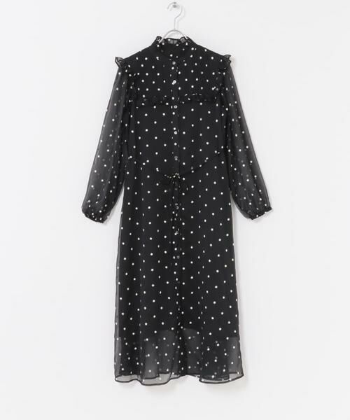URBAN RESEARCH ROSSO / アーバンリサーチ ロッソ ワンピース | 『WEB限定』フラワー刺繍フリルネックワンピース | 詳細14