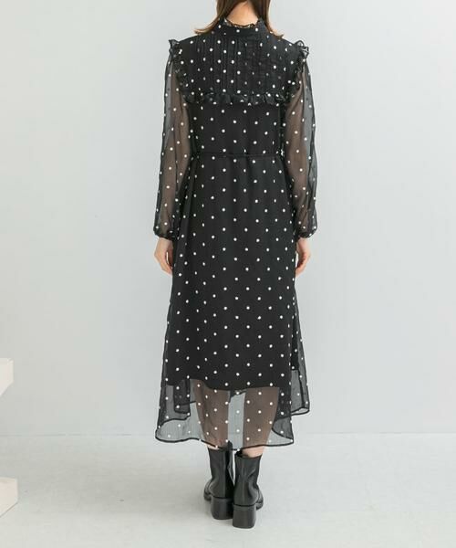 URBAN RESEARCH ROSSO / アーバンリサーチ ロッソ ワンピース | 『WEB限定』フラワー刺繍フリルネックワンピース | 詳細9