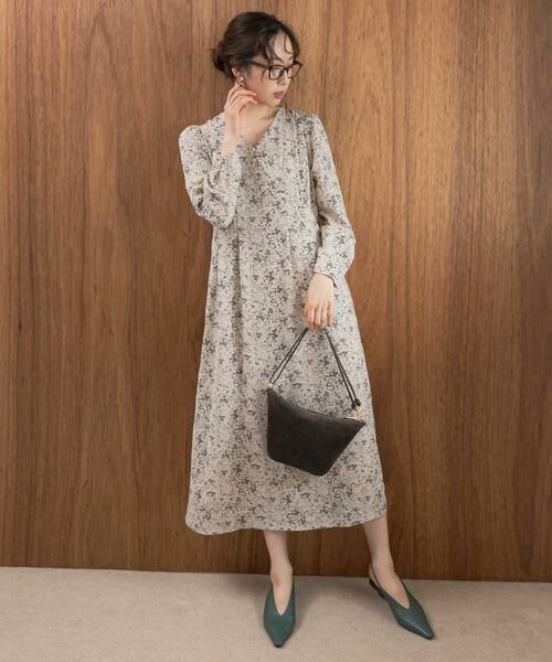 URBAN RESEARCH ROSSO / アーバンリサーチ ロッソ ワンピース | F by ROSSO　フラワープリントパフスリーブワンピース | 詳細6