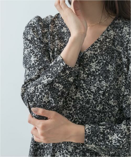 URBAN RESEARCH ROSSO / アーバンリサーチ ロッソ ワンピース | F by ROSSO　フラワープリントパフスリーブワンピース | 詳細22