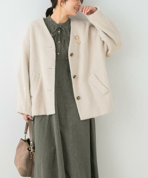 URBAN RESEARCH ROSSO / アーバンリサーチ ロッソ ワンピース | F by ROSSO　チェックリボンシャツワンピース | 詳細1