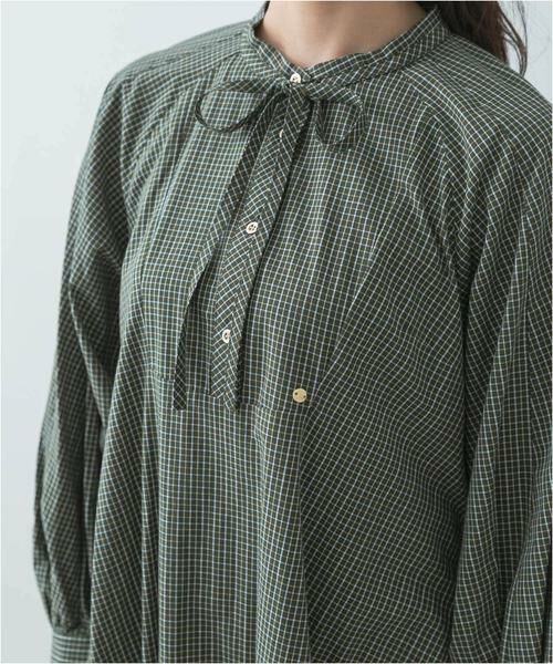 URBAN RESEARCH ROSSO / アーバンリサーチ ロッソ ワンピース | F by ROSSO　チェックリボンシャツワンピース | 詳細11