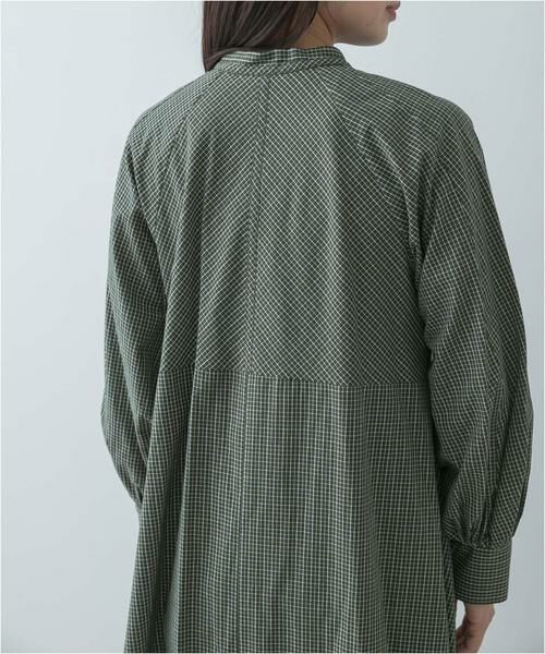 URBAN RESEARCH ROSSO / アーバンリサーチ ロッソ ワンピース | F by ROSSO　チェックリボンシャツワンピース | 詳細13