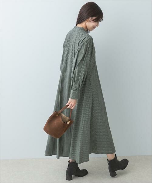 URBAN RESEARCH ROSSO / アーバンリサーチ ロッソ ワンピース | F by ROSSO　チェックリボンシャツワンピース | 詳細7