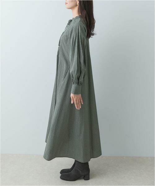 URBAN RESEARCH ROSSO / アーバンリサーチ ロッソ ワンピース | F by ROSSO　チェックリボンシャツワンピース | 詳細9