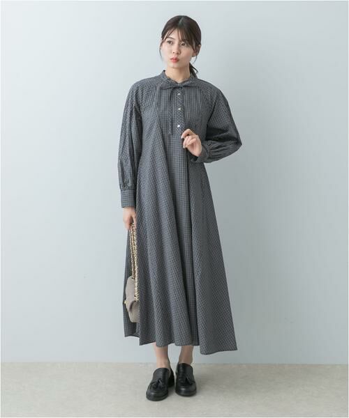URBAN RESEARCH ROSSO / アーバンリサーチ ロッソ ワンピース | F by ROSSO　チェックリボンシャツワンピース | 詳細16
