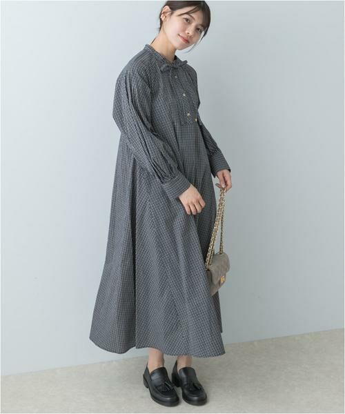 URBAN RESEARCH ROSSO / アーバンリサーチ ロッソ ワンピース | F by ROSSO　チェックリボンシャツワンピース | 詳細17