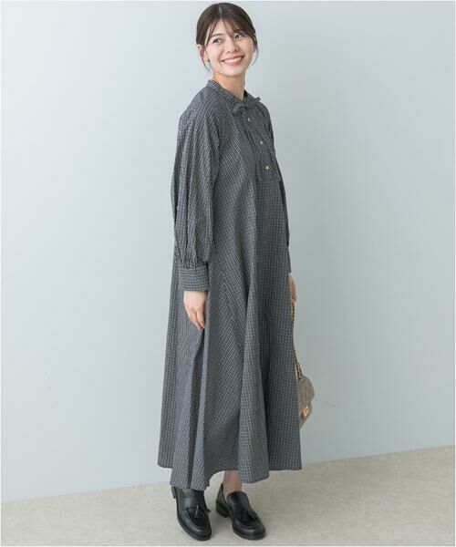 URBAN RESEARCH ROSSO / アーバンリサーチ ロッソ ワンピース | F by ROSSO　チェックリボンシャツワンピース | 詳細19