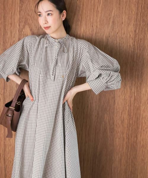 URBAN RESEARCH ROSSO / アーバンリサーチ ロッソ ワンピース | F by ROSSO　チェックリボンシャツワンピース | 詳細27
