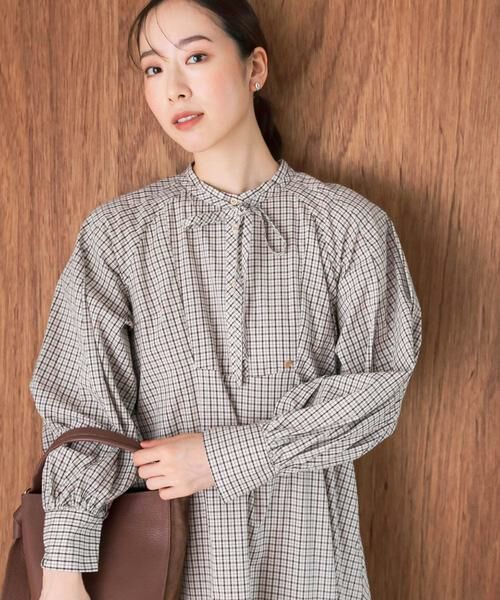 URBAN RESEARCH ROSSO / アーバンリサーチ ロッソ ワンピース | F by ROSSO　チェックリボンシャツワンピース | 詳細28