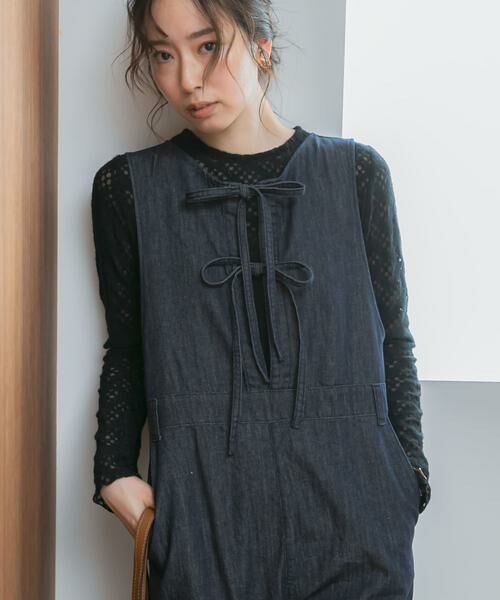 URBAN RESEARCH ROSSO / アーバンリサーチ ロッソ サロペット・オールインワン | F by ROSSO　デニムリボンオールインワン | 詳細7