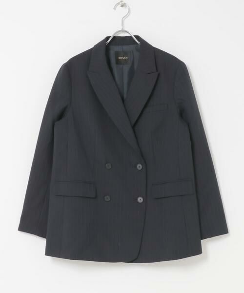 URBAN RESEARCH ROSSO/アーバンリサーチ ロッソ ウール混防シワテーラードジャケット ネイビー 38 URBAN RESEARCH ROSSO/アーバンリサーチ ロッソ ウール混防シワテーラードジャケット ネイビー 38
