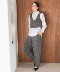URBAN RESEARCH ROSSO / アーバンリサーチ ロッソ セットアップ | F by ROSSO　ツイードビスチェ+ワイドパンツ
