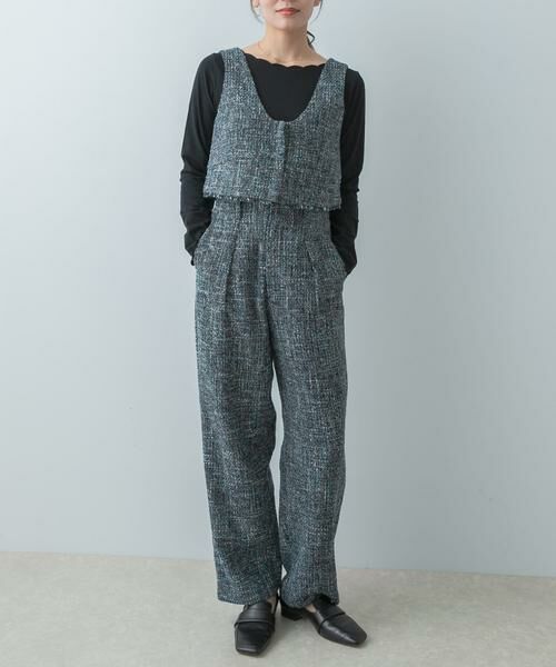 URBAN RESEARCH ROSSO / アーバンリサーチ ロッソ セットアップ | F by ROSSO　ツイードビスチェ+ワイドパンツ | 詳細4
