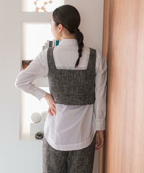 URBAN RESEARCH ROSSO / アーバンリサーチ ロッソ セットアップ | F by ROSSO　ツイードビスチェ+ワイドパンツ | 詳細22