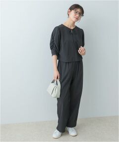 URBAN RESEARCH ROSSO / アーバンリサーチ ロッソ セットアップ | F by ROSSO　撥水ストレッチブラウス+イージーパンツ