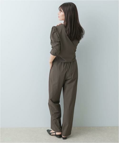 URBAN RESEARCH ROSSO / アーバンリサーチ ロッソ セットアップ | F by ROSSO　撥水ストレッチブラウス+イージーパンツ | 詳細5