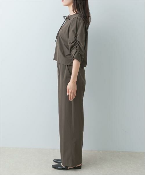 URBAN RESEARCH ROSSO / アーバンリサーチ ロッソ セットアップ | F by ROSSO　撥水ストレッチブラウス+イージーパンツ | 詳細7