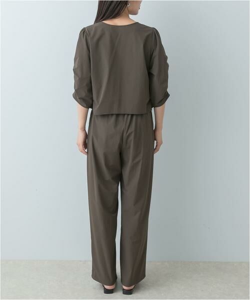 URBAN RESEARCH ROSSO / アーバンリサーチ ロッソ セットアップ | F by ROSSO　撥水ストレッチブラウス+イージーパンツ | 詳細8