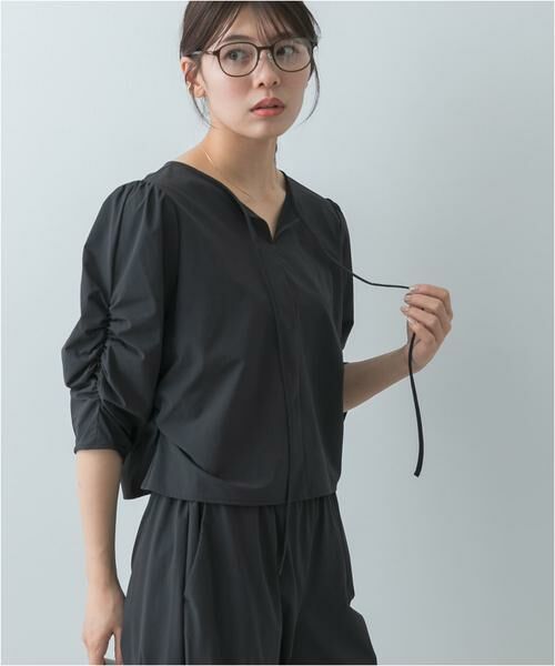 URBAN RESEARCH ROSSO / アーバンリサーチ ロッソ セットアップ | F by ROSSO　撥水ストレッチブラウス+イージーパンツ | 詳細18