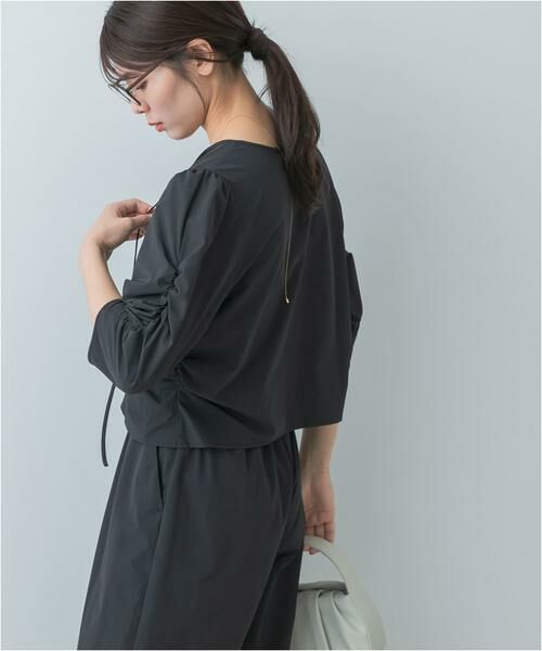 URBAN RESEARCH ROSSO / アーバンリサーチ ロッソ セットアップ | F by ROSSO　撥水ストレッチブラウス+イージーパンツ | 詳細19