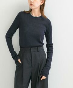 URBAN RESEARCH ROSSO / アーバンリサーチ ロッソ ニット・セーター | シルク混リブデザインニット