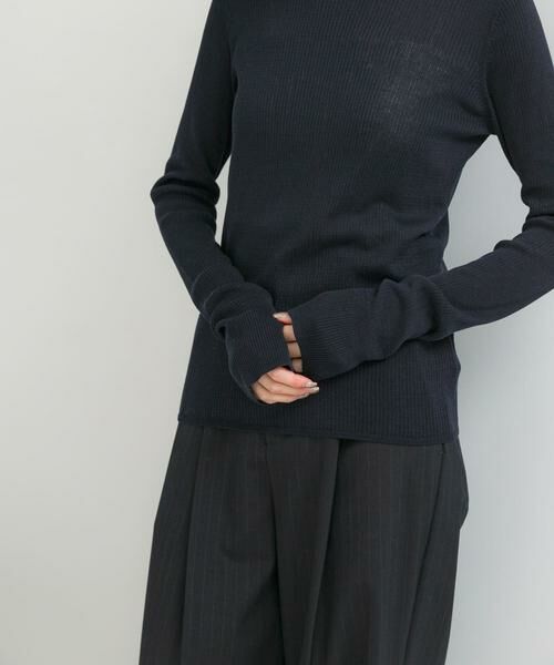 URBAN RESEARCH ROSSO / アーバンリサーチ ロッソ ニット・セーター | シルク混リブデザインニット | 詳細10