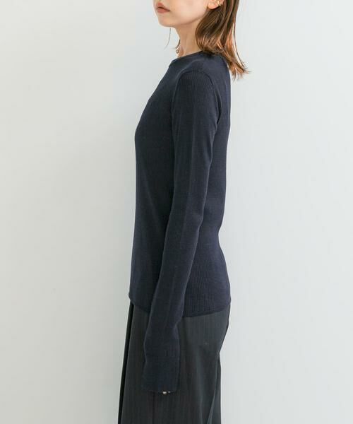 URBAN RESEARCH ROSSO / アーバンリサーチ ロッソ ニット・セーター | シルク混リブデザインニット | 詳細4