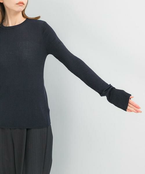 URBAN RESEARCH ROSSO / アーバンリサーチ ロッソ ニット・セーター | シルク混リブデザインニット | 詳細7