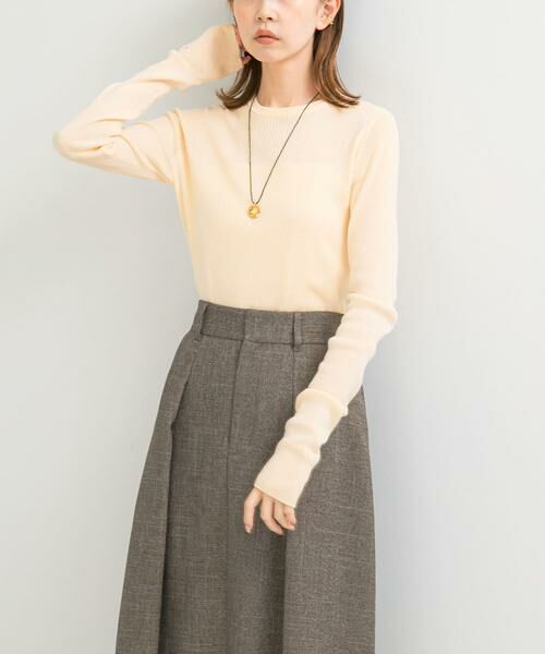 URBAN RESEARCH ROSSO / アーバンリサーチ ロッソ ニット・セーター | シルク混リブデザインニット | 詳細19